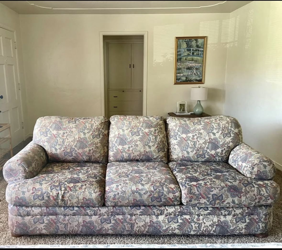 Comfy Vintage Floral Couch