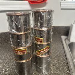 8 Pieces Stainless Steel With Copper Inside Drinking Glass