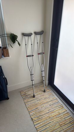 Adjustable Aluminum Underarm Crutches – Pair