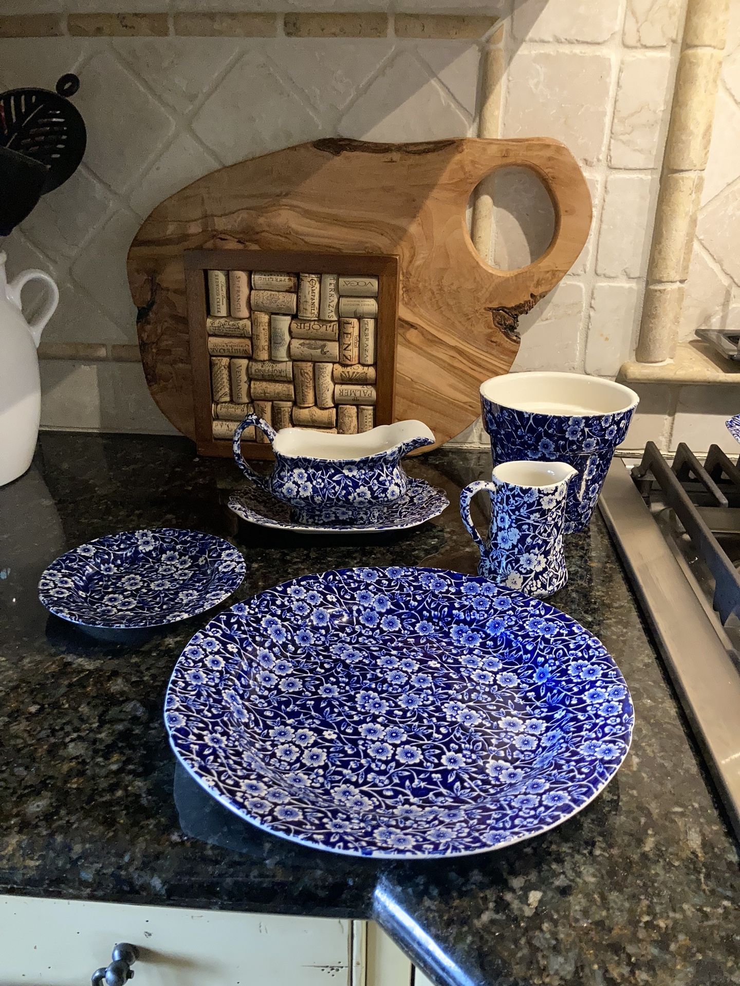 Vintage Calico Dinnerware From England $10 & Up