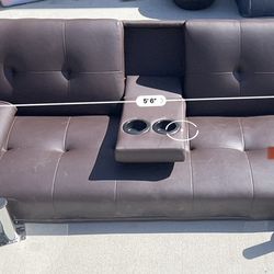 Selling a Brown Futon Sofa -$65