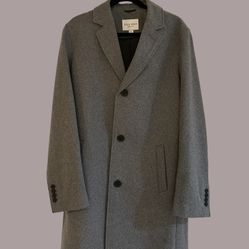 Cole Haan Men's Wool Coat Charcoal Grey Size small