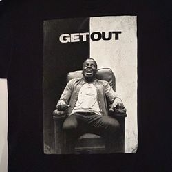 Get Out 2017 Jordan Peele Horror Movie Mens T-Shirt Large
