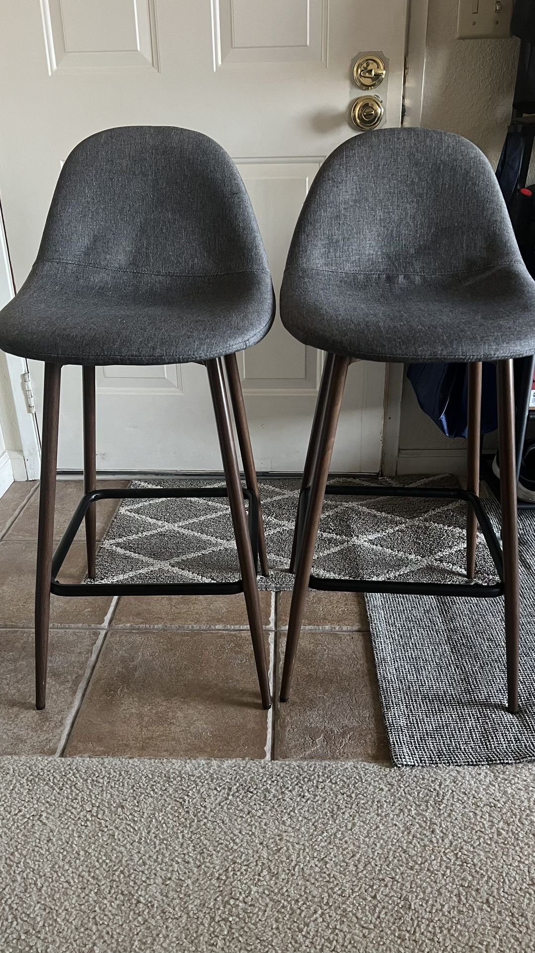 BAR STOOLS COUNTER CHAIRS COPLEY FROM TARGET DARK GRAY EXCELLENT