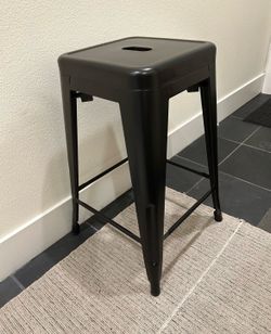 Industrial Metal Counter Height Bar Stool