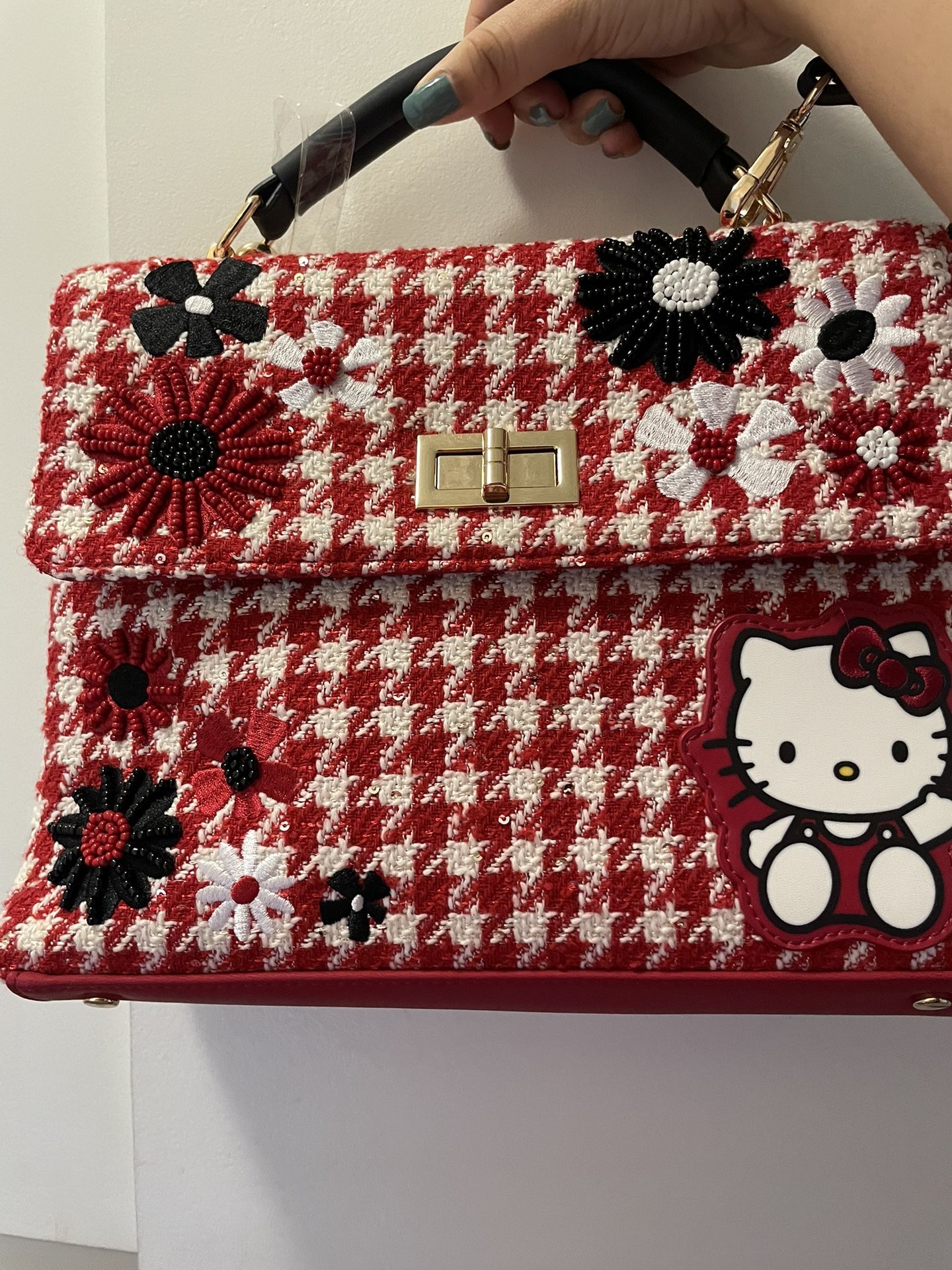 Hello Kitty Red Gingham Purse