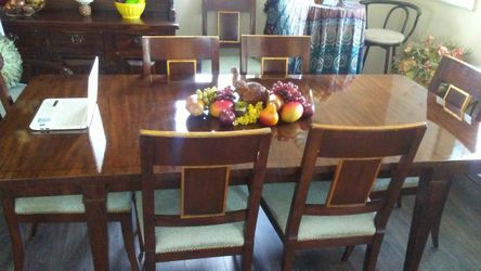 Dining table wood clear coated