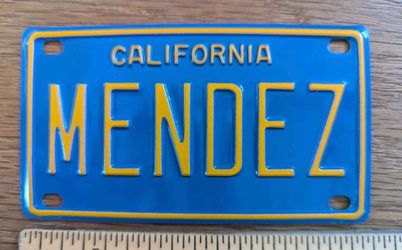 Last name license plates