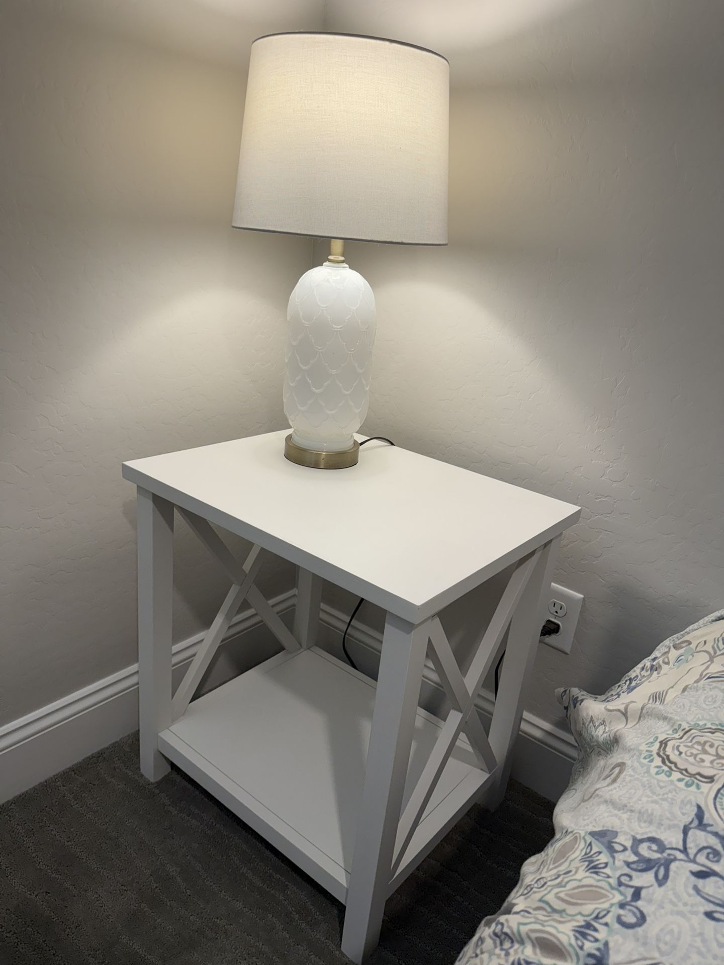 2 Matching White End Tables OR Nightstands - New Condition!!