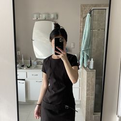 NWT Zara Brown pinstripe mini dress