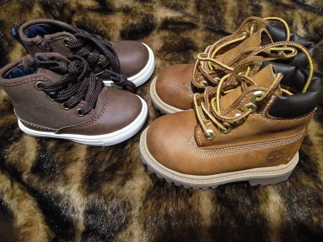 NEW SIZE 4 TIMBERLANDS & CARTER'S BOOTS $80 FIRM
