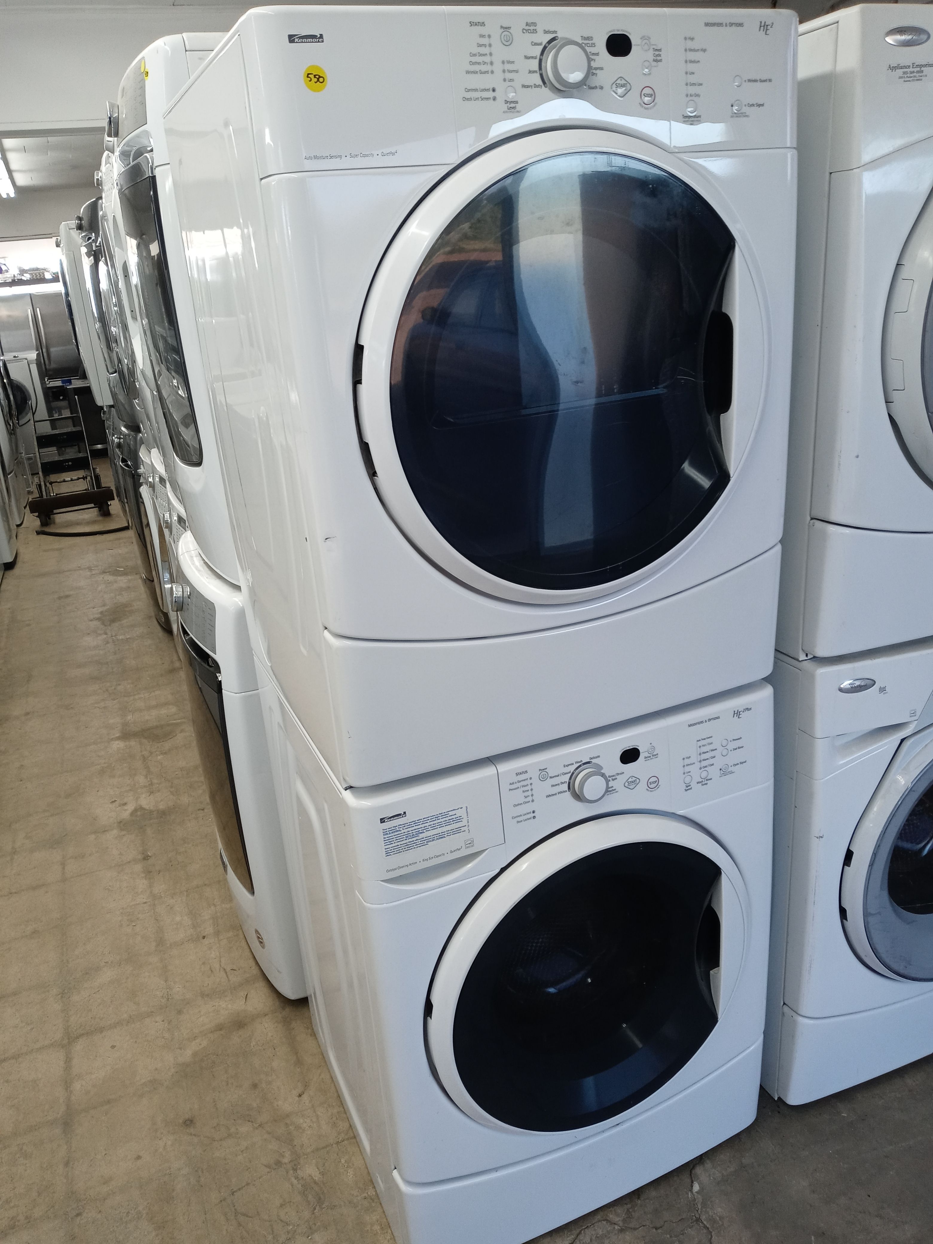 Kenmore HE2 stackable front load washer and dryer set - Free delivery