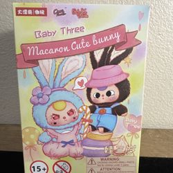 Baby Three Macaron Cute Bunny Blind Box Figure