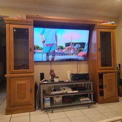 Vitrina Doble Para Área De Televisor