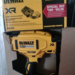 DeWalt 20v Xr 16 ga Straight Finish Nailer And 5ah Battery And Charger 