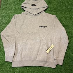 Grey essentials hoodie size small