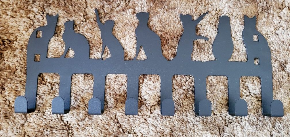 Metal Cat Wall Hooks Hanger