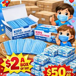 3 Ply Children Disposable Facemask