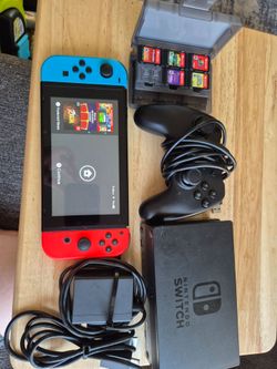 Nintendo Switch with accessories