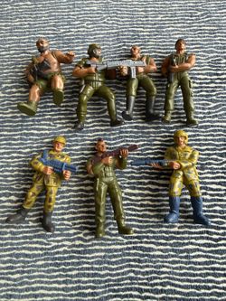 Lot of vintage Guts! figures. 1986 Mattel G.U.T.S.