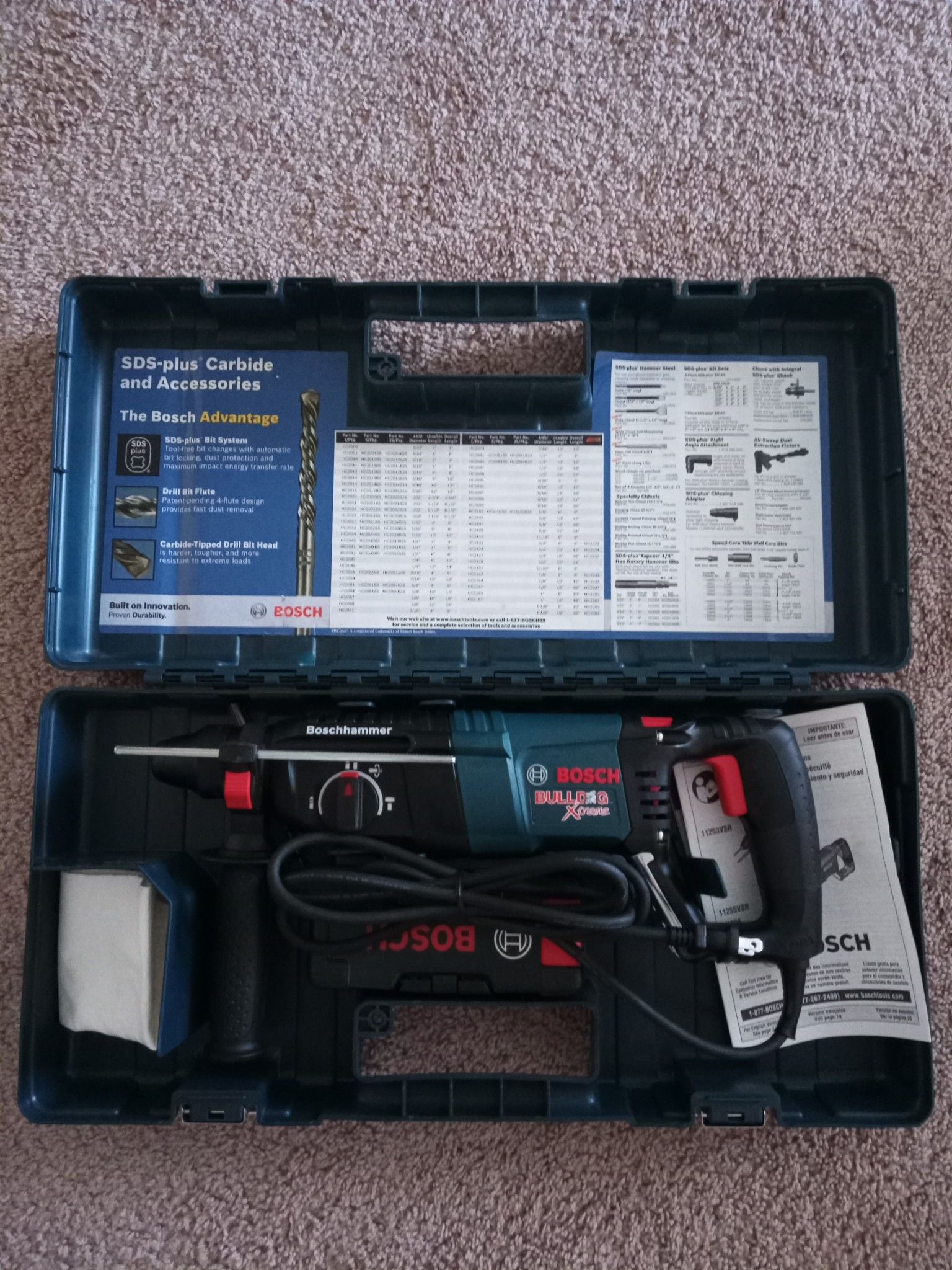 Tool Bosch Bulldog Extreme SDS Rotary Hammer Drill