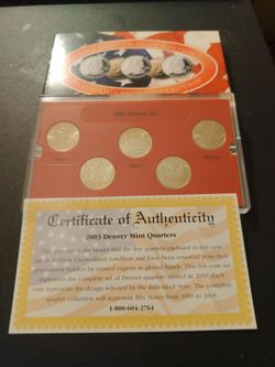 2000 Denver mint quarters set