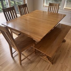 Hickory Kitchen Nook Table