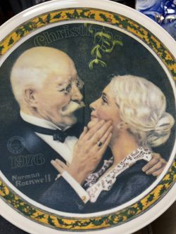 1976 Norman Rockwell “Golden Christmas”