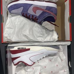 Nike Dunks Plums and Jordan retro 2 