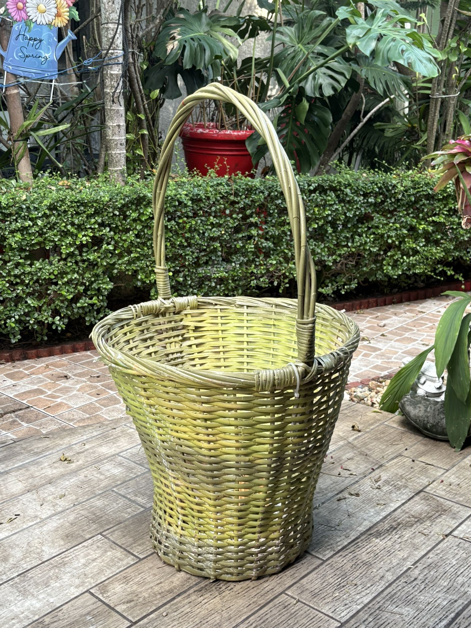 Large Antique Wicker Basket