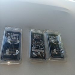 3 Morbid Metals 1 Spikes & 2 Nipple Surgical Steel