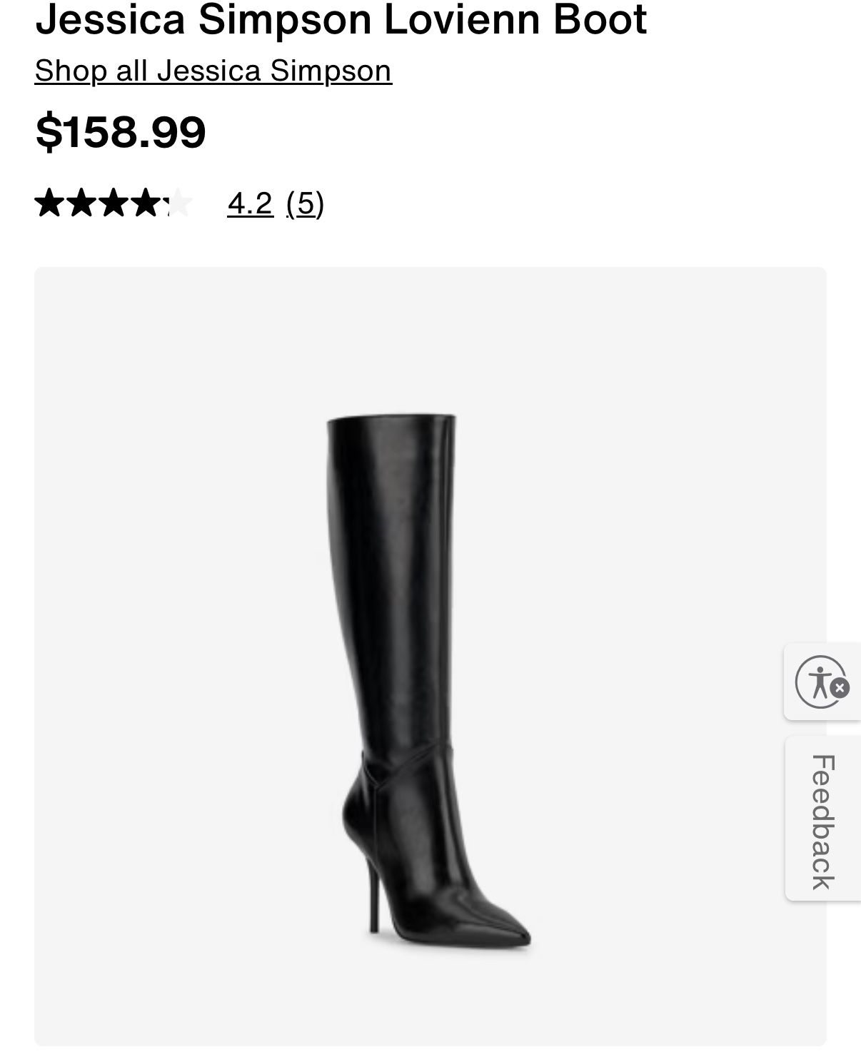 Jessica Simpson Black Boots