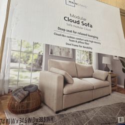 Beige Modular Cloud Sofa