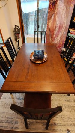 Dining table and chairs