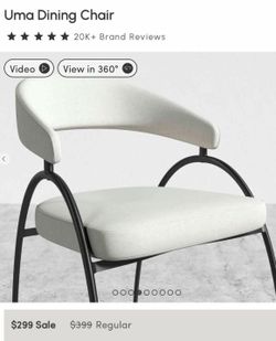 A sense of renewal comes forth in the Uma Dining Chair. Captivating, the intricately curved legs and plush cushioning of the Uma creates an overwhelmi