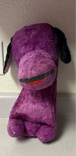 Purple Plush Dog Toy Vintage