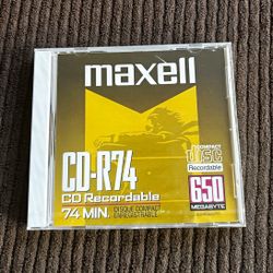 Maxell CD-R74 CD-R Recordable Disc 650MB 74 Min Standard Jewel Case