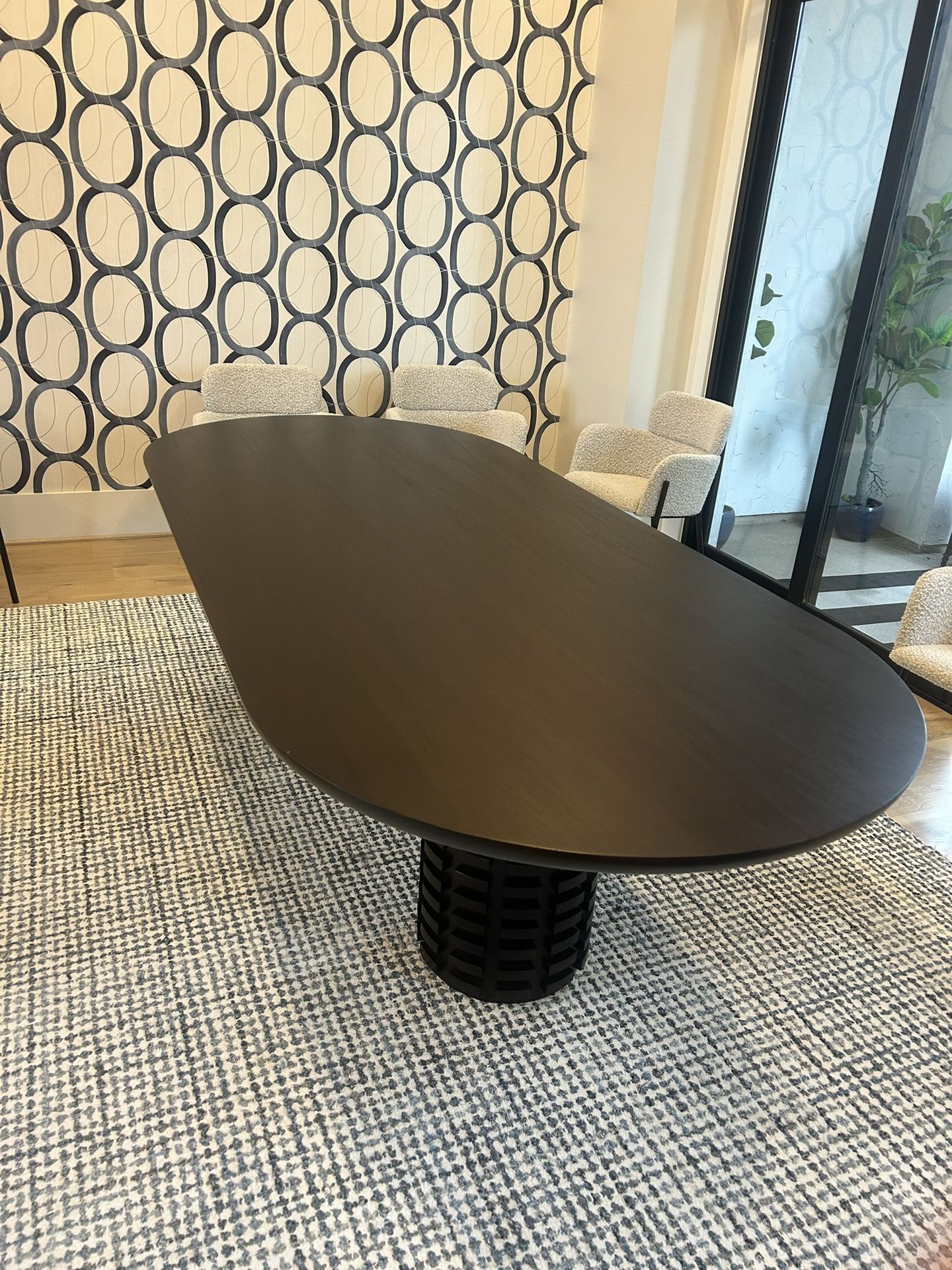 Modern Wood. Oval Dining Table /