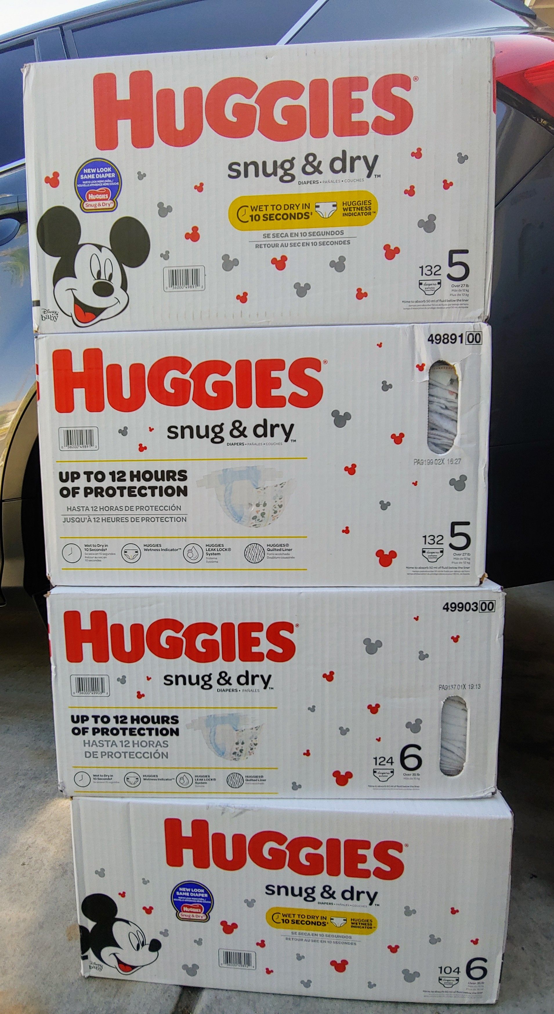 Huggies $30. $33. Each Seventh generation $25 each