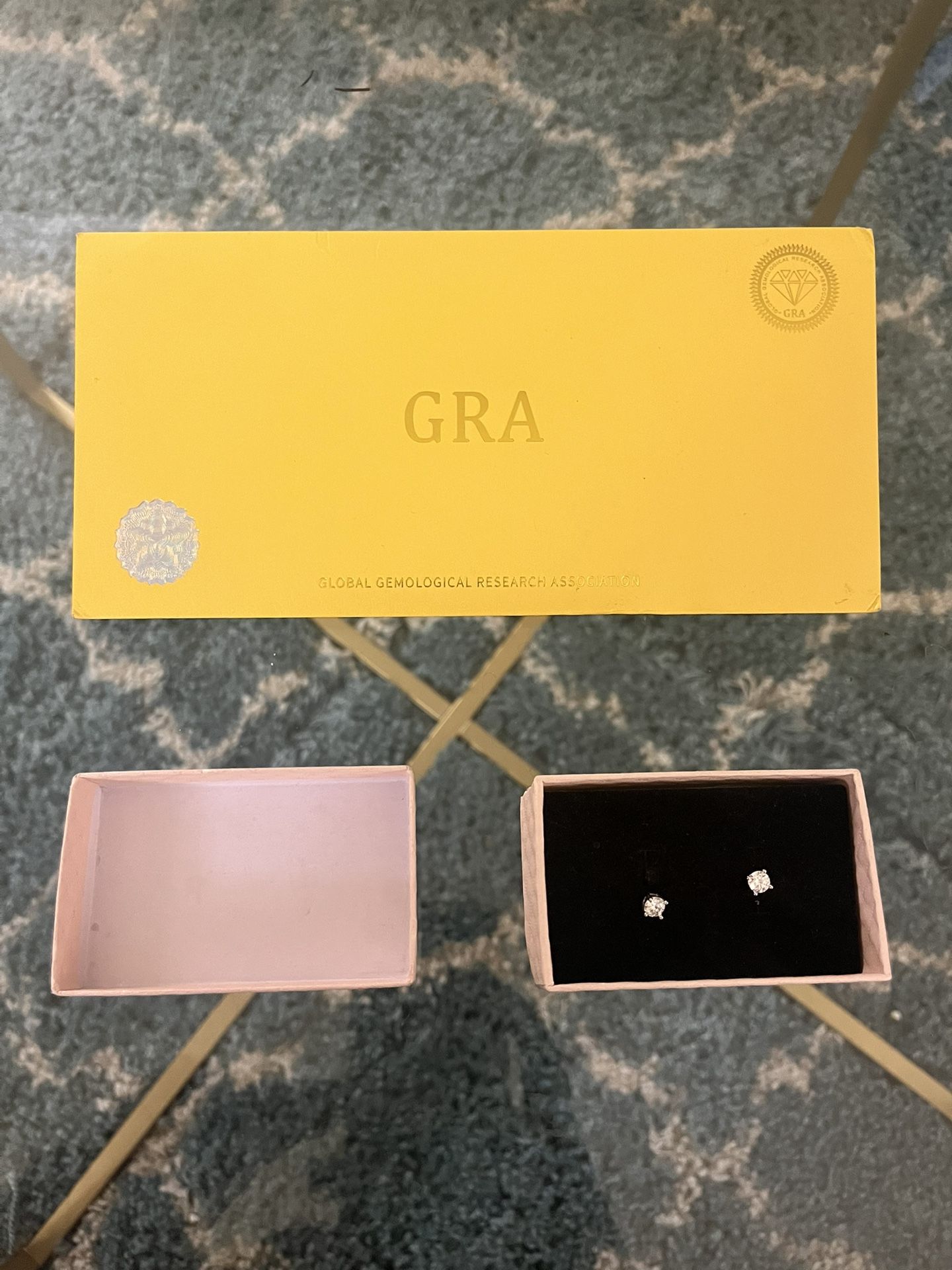 Moissanite Earring “GRA” Certified