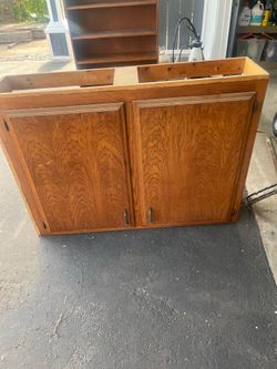 Free wooden bookcase and cabinet