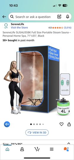 Serene life Steam Sauna Portable NEW