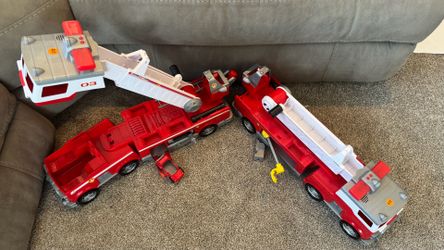 PAW Patrol Marshall Fire Truck Lot – 2 Trucks Lights & Sounds