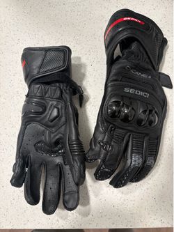 Sedici Chicane II Leather Motorcycle Gloves (Men Size Small / Women Size Large)