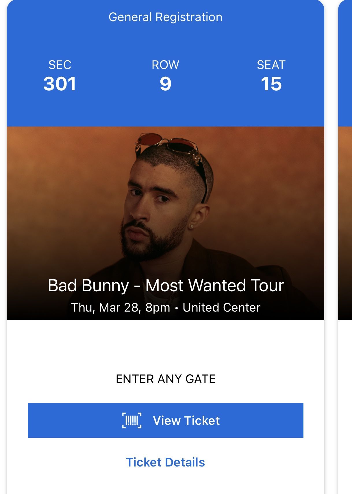 BAD BUNNY TICKETS MARCH 28th 🐎‼️