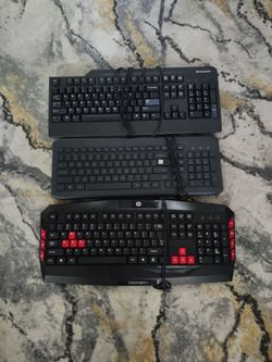 3 wired keyboards