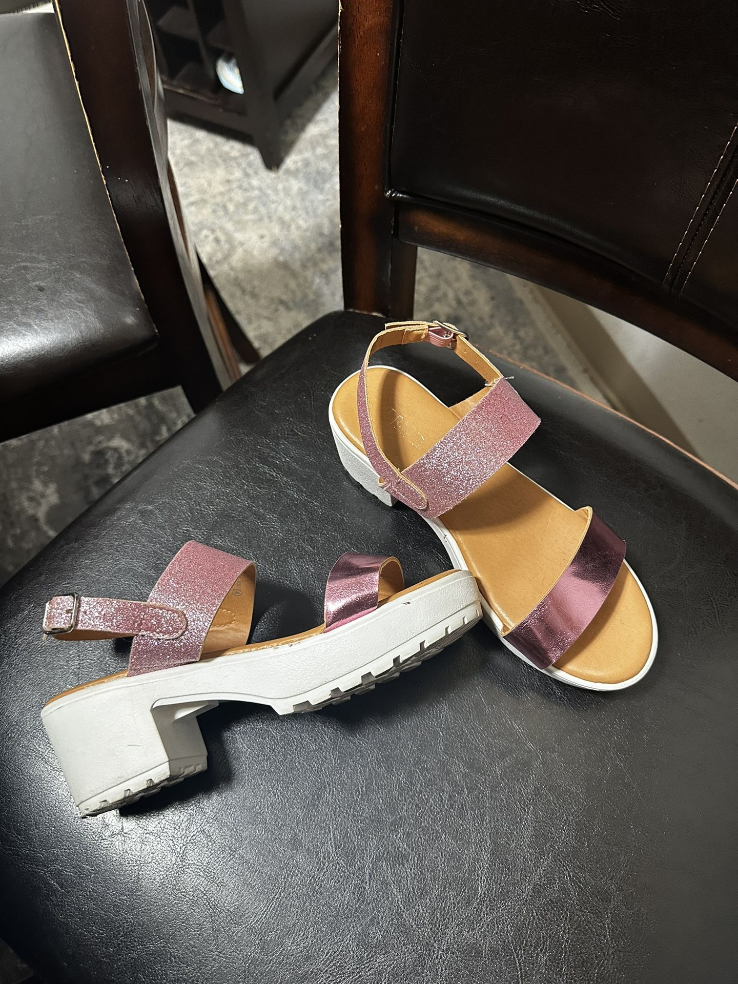 Girl Pink Heels Size 4