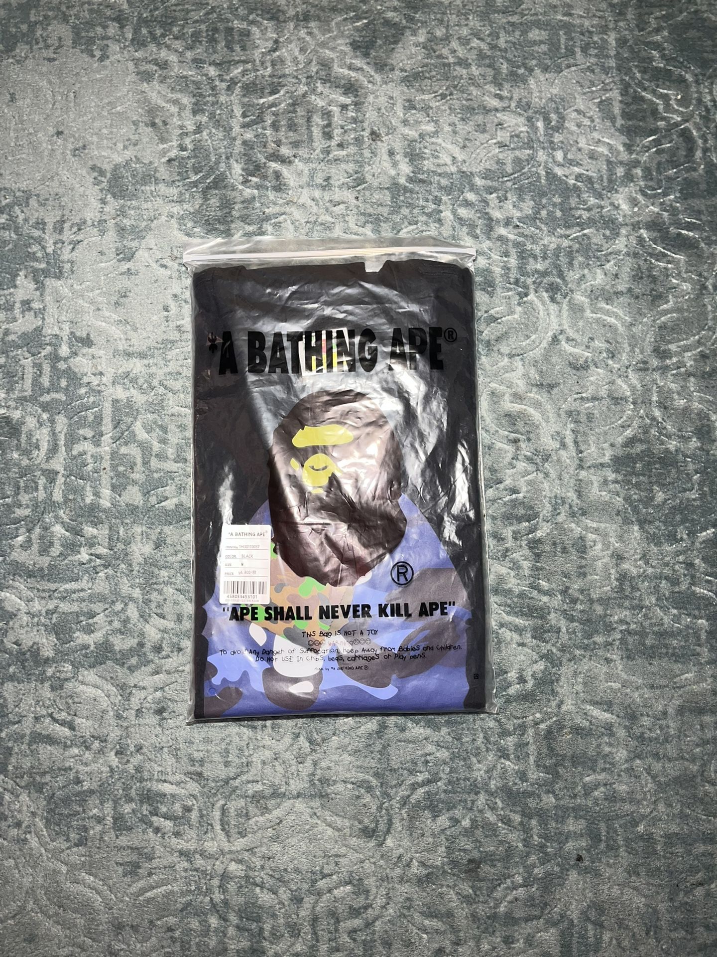 Bape Blue And Black Size Medium