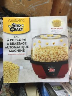 STIR CRAZY Popcorn maker