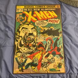 Marvel X-Men Wooden Comic Poster
